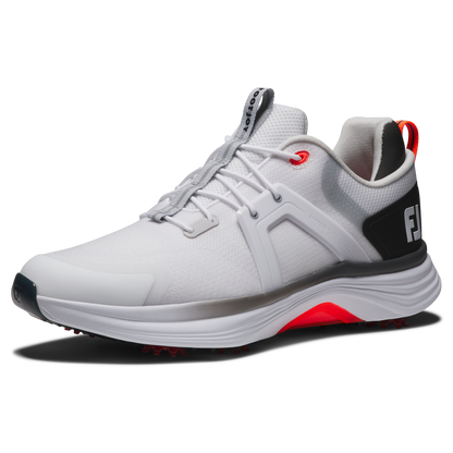 FOOTJOY HYPERFLEX SHOE WHITE/BLACK/ORANGE