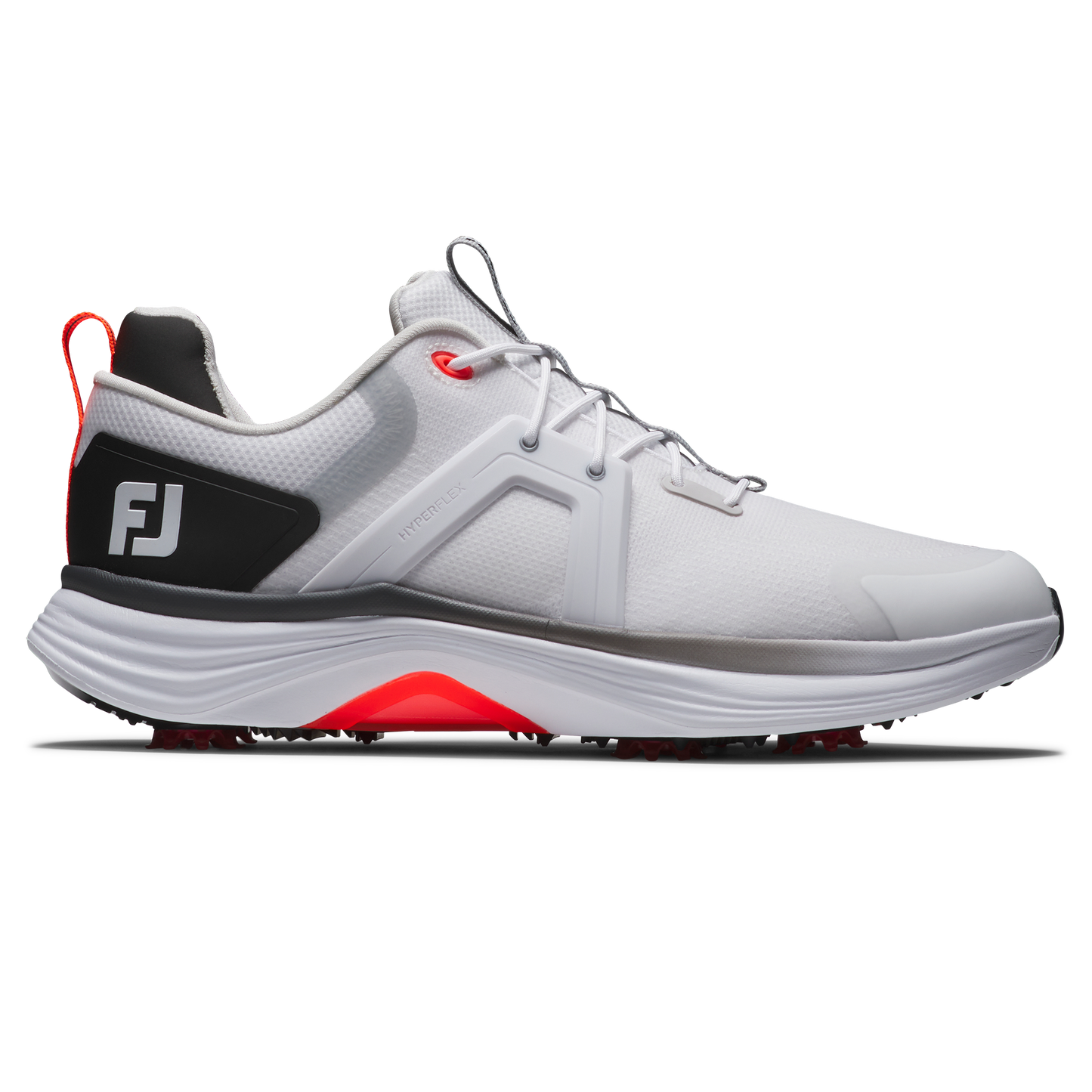 FOOTJOY HYPERFLEX SHOE WHITE/BLACK/ORANGE