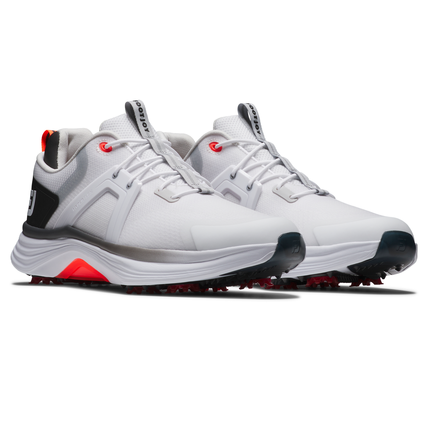 FOOTJOY HYPERFLEX SHOE WHITE/BLACK/ORANGE