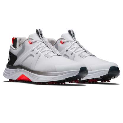 FOOTJOY HYPERFLEX SHOE WHITE/BLACK/ORANGE