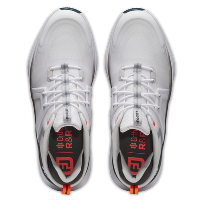 FOOTJOY HYPERFLEX SHOE WHITE/BLACK/ORANGE