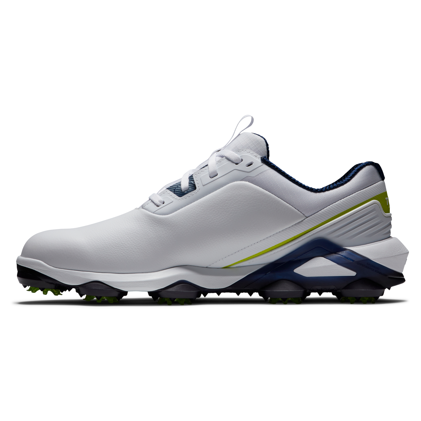 FOOTJOY MEN'S TOUR ALPHA SHOE- WHITE/NAVYLIME