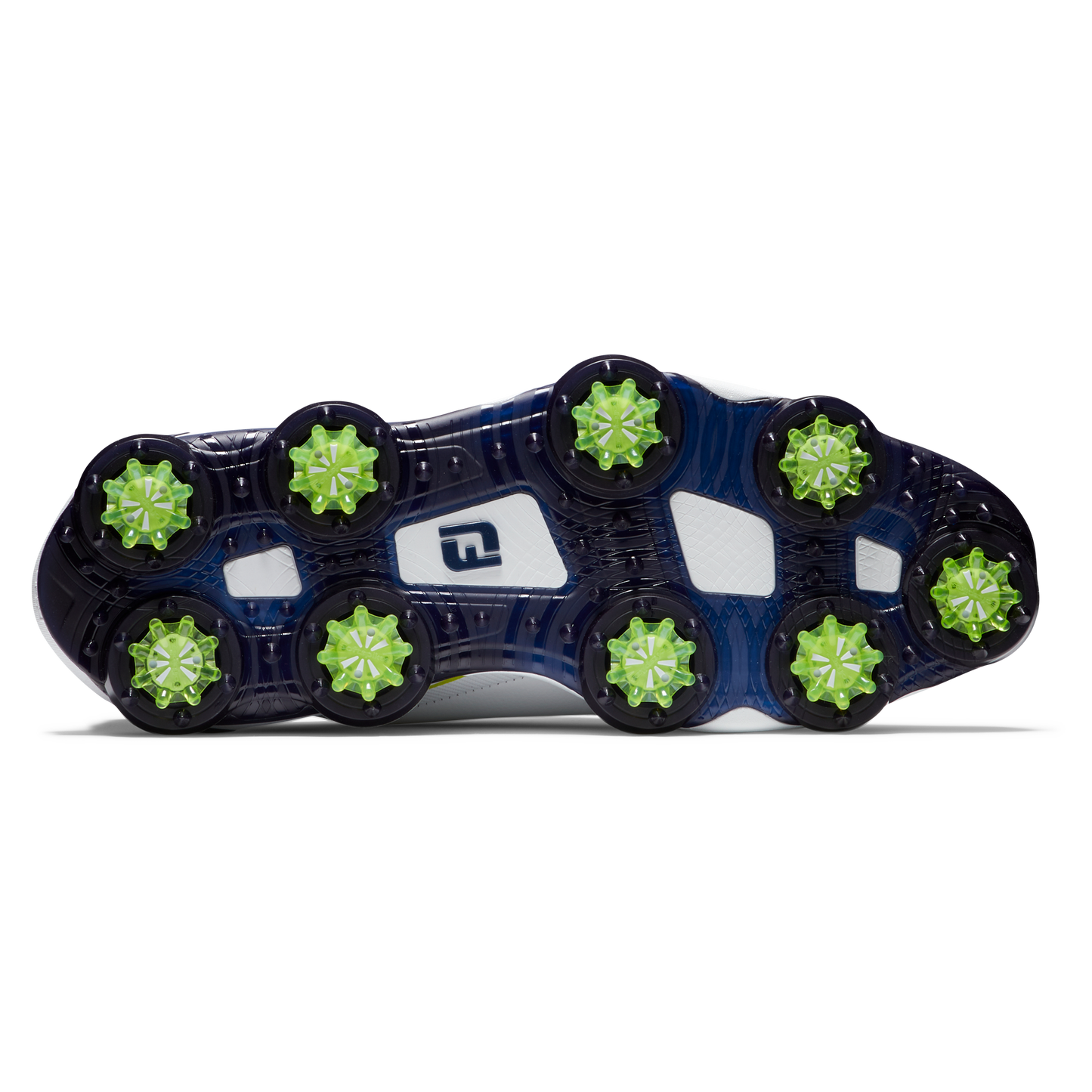 FOOTJOY MEN'S TOUR ALPHA SHOE- WHITE/NAVYLIME