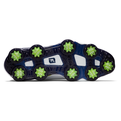 FOOTJOY MEN'S TOUR ALPHA SHOE- WHITE/NAVYLIME