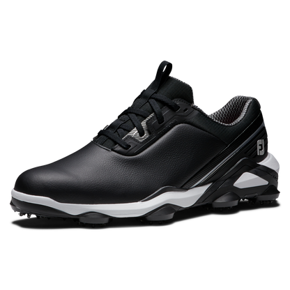 FOOTJOY MEN'S TOUR ALPHA BLACK SHOES BLACK/WHITE