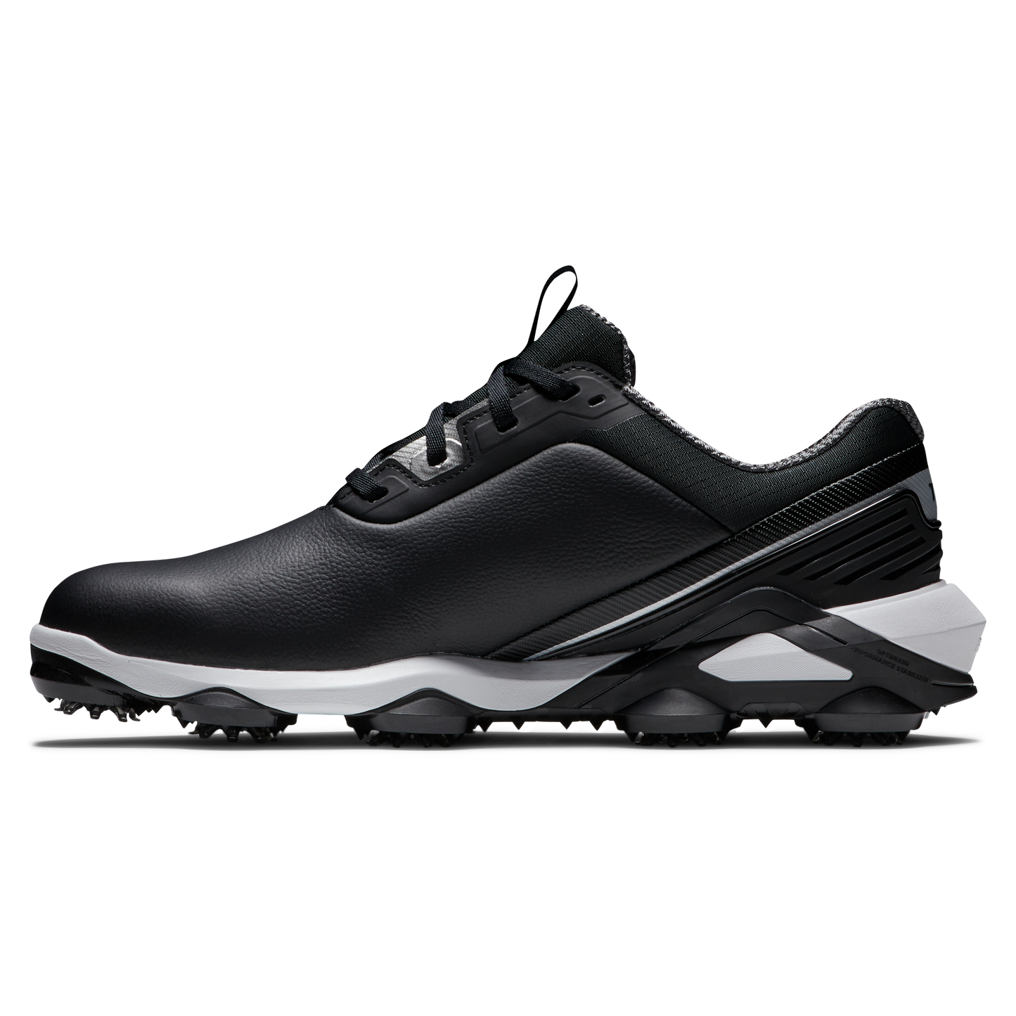 FOOTJOY MEN'S TOUR ALPHA BLACK SHOES BLACK/WHITE