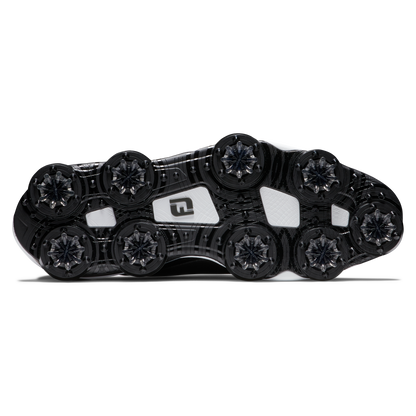 FOOTJOY MEN'S TOUR ALPHA BLACK SHOES BLACK/WHITE