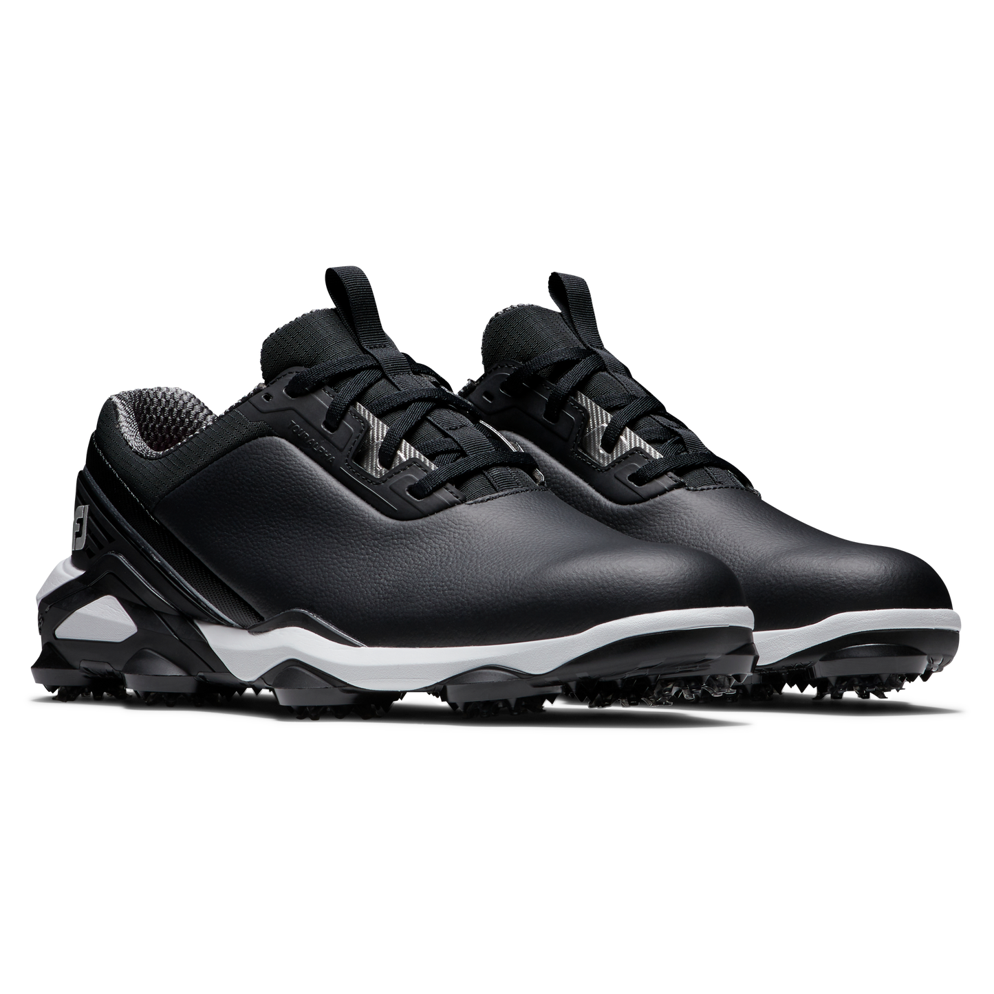 FOOTJOY MEN'S TOUR ALPHA BLACK SHOES BLACK/WHITE