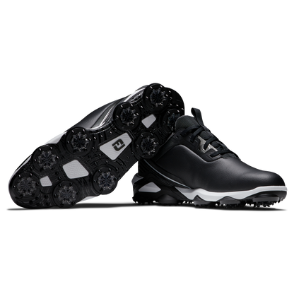 FOOTJOY MEN'S TOUR ALPHA BLACK SHOES BLACK/WHITE