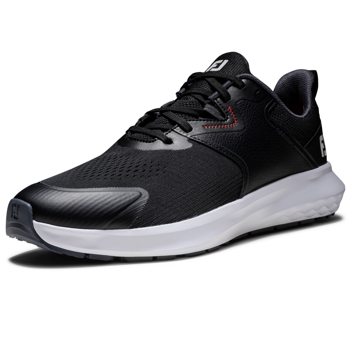 FOOTJOY 26 MEN'S QMOTION SHOE - BLACK/EBONY/RED
