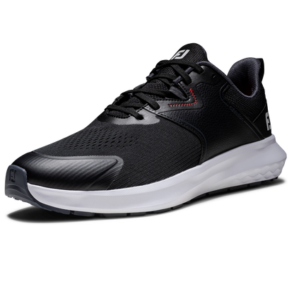 FOOTJOY 26 MEN'S QMOTION SHOE - BLACK/EBONY/RED