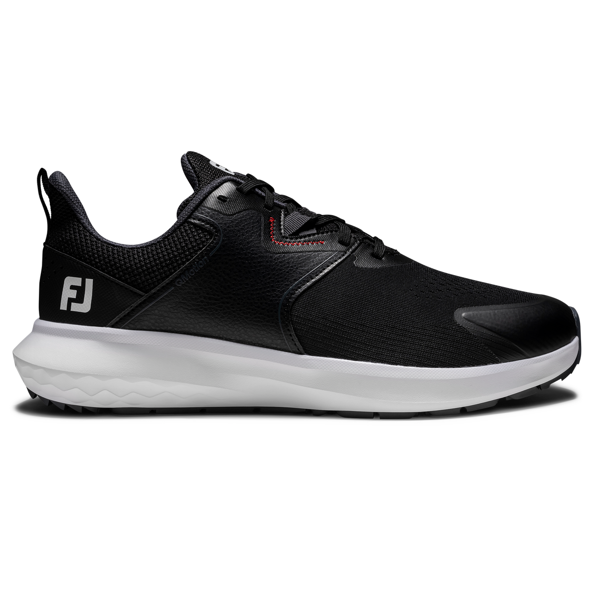 FOOTJOY 26 MEN'S QMOTION SHOE - BLACK/EBONY/RED