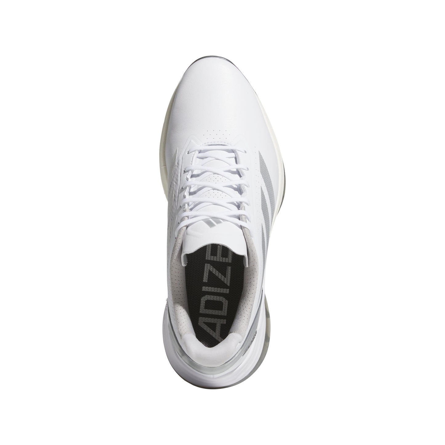 ADIDAS MEN'S ADIZERO ZG SPIKELESS GOLF SHOE - WHITE/GREY/SILVER
