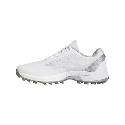 ADIDAS MEN'S ADIZERO ZG SPIKELESS GOLF SHOE - WHITE/GREY/SILVER