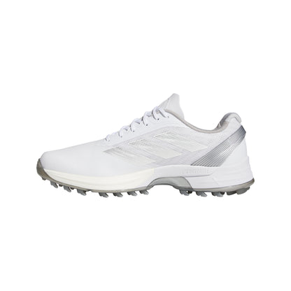 ADIDAS MEN'S ADIZERO ZG SPIKELESS GOLF SHOE - WHITE/GREY/SILVER