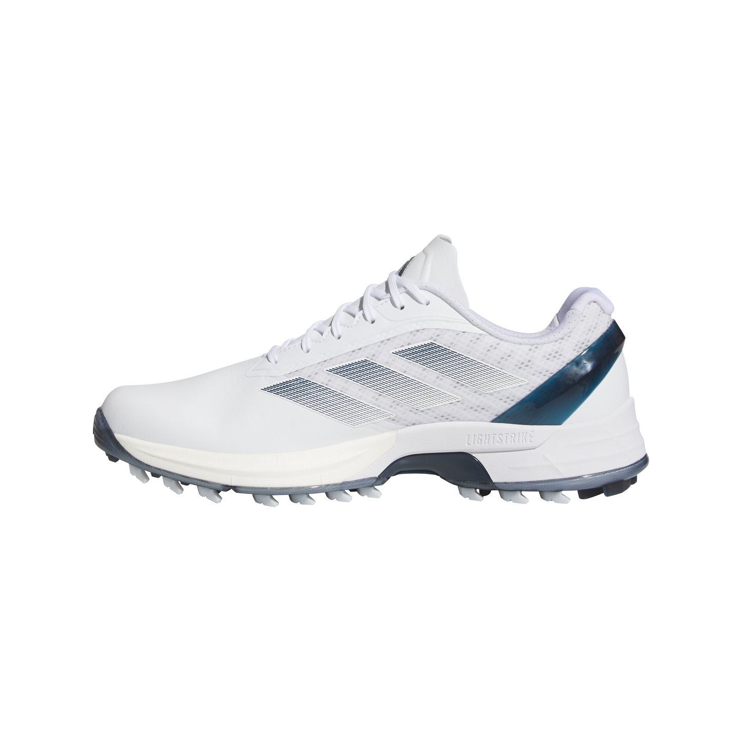 ADIDAS MEN'S ADIZERO ZG SPIKELESS GOLF SHOE - WHITE/NAVY