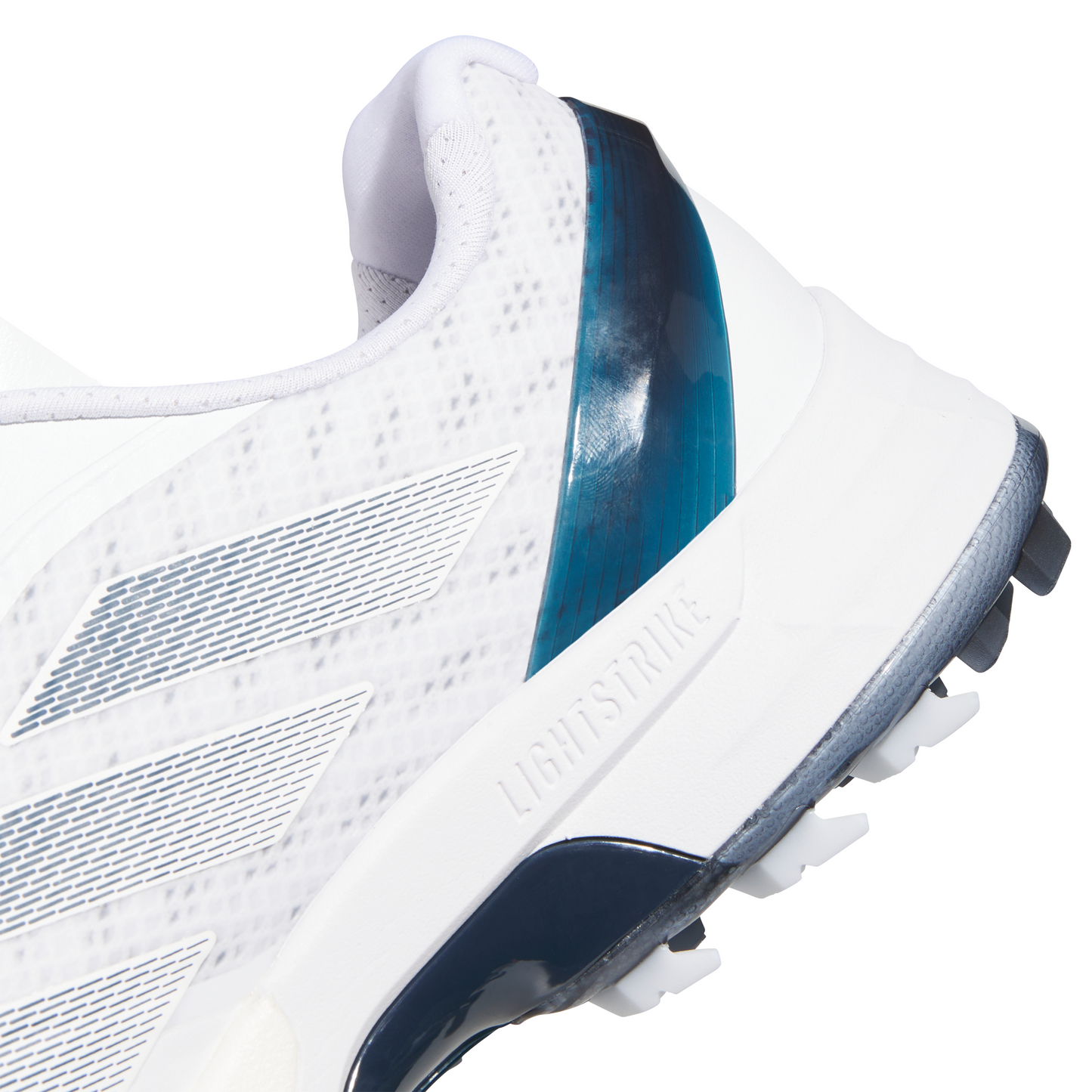 ADIDAS MEN'S ADIZERO ZG SPIKELESS GOLF SHOE - WHITE/NAVY