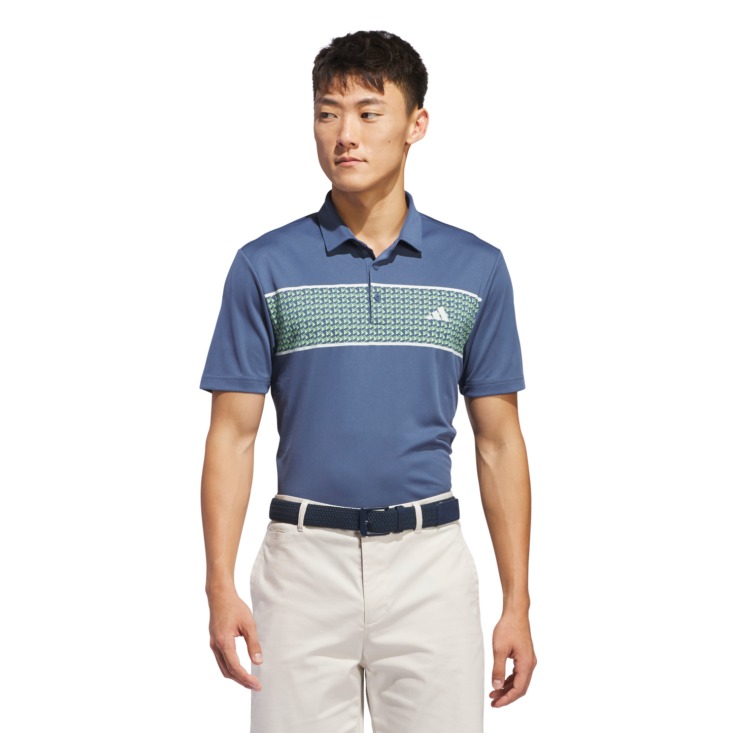 ADIDAS MEN'S CHEST STRIPE POLO