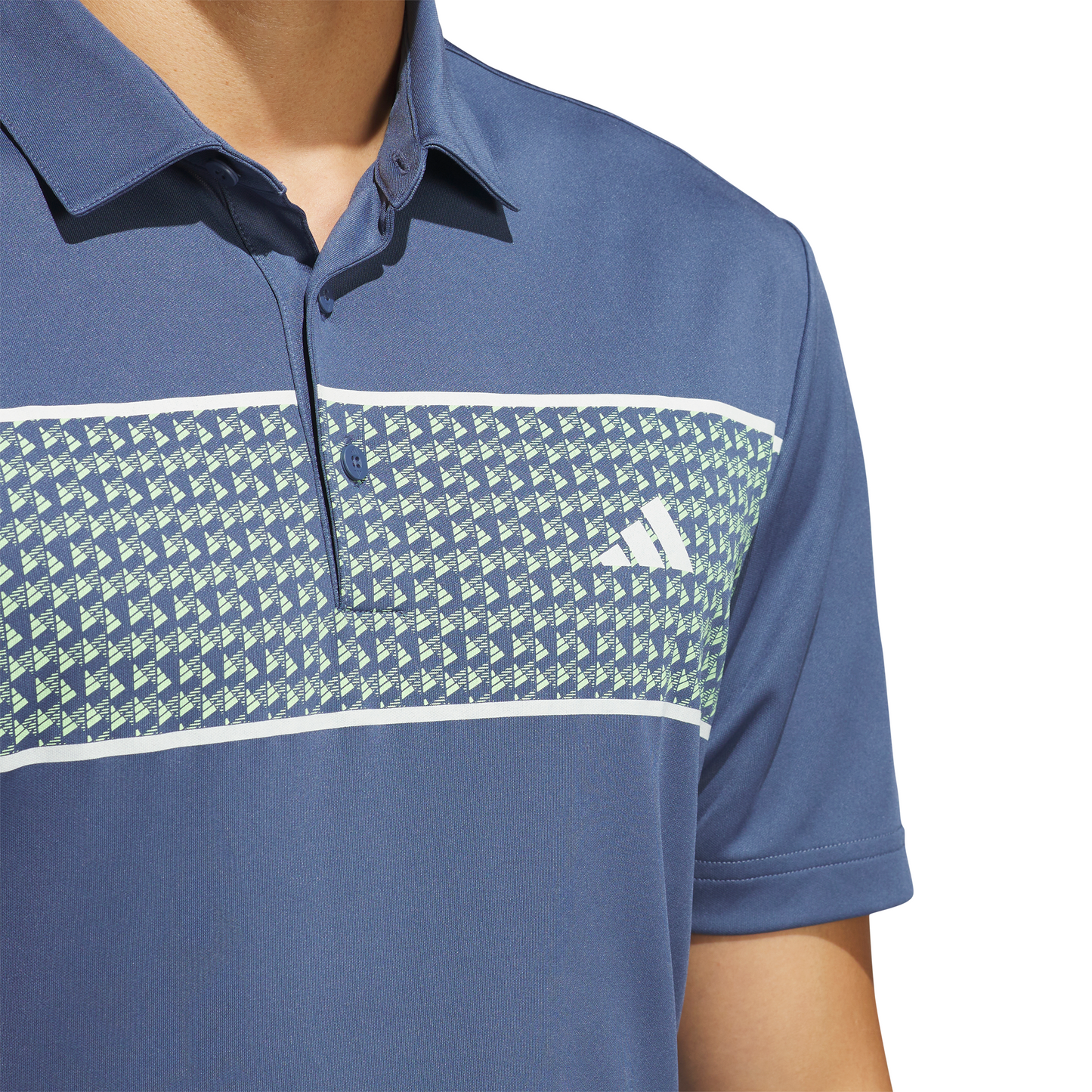 ADIDAS MEN'S CHEST STRIPE POLO