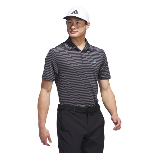 ADIDAS MEN'S MESH PRINT POLO