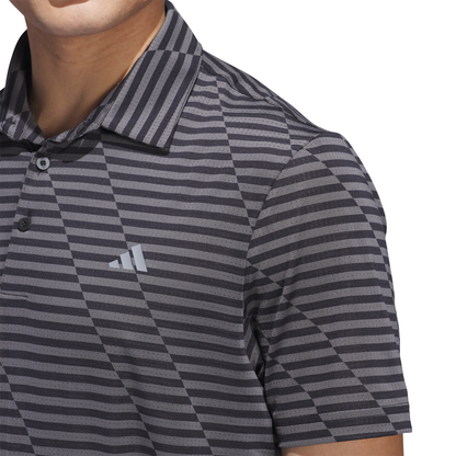ADIDAS MEN'S MESH PRINT POLO
