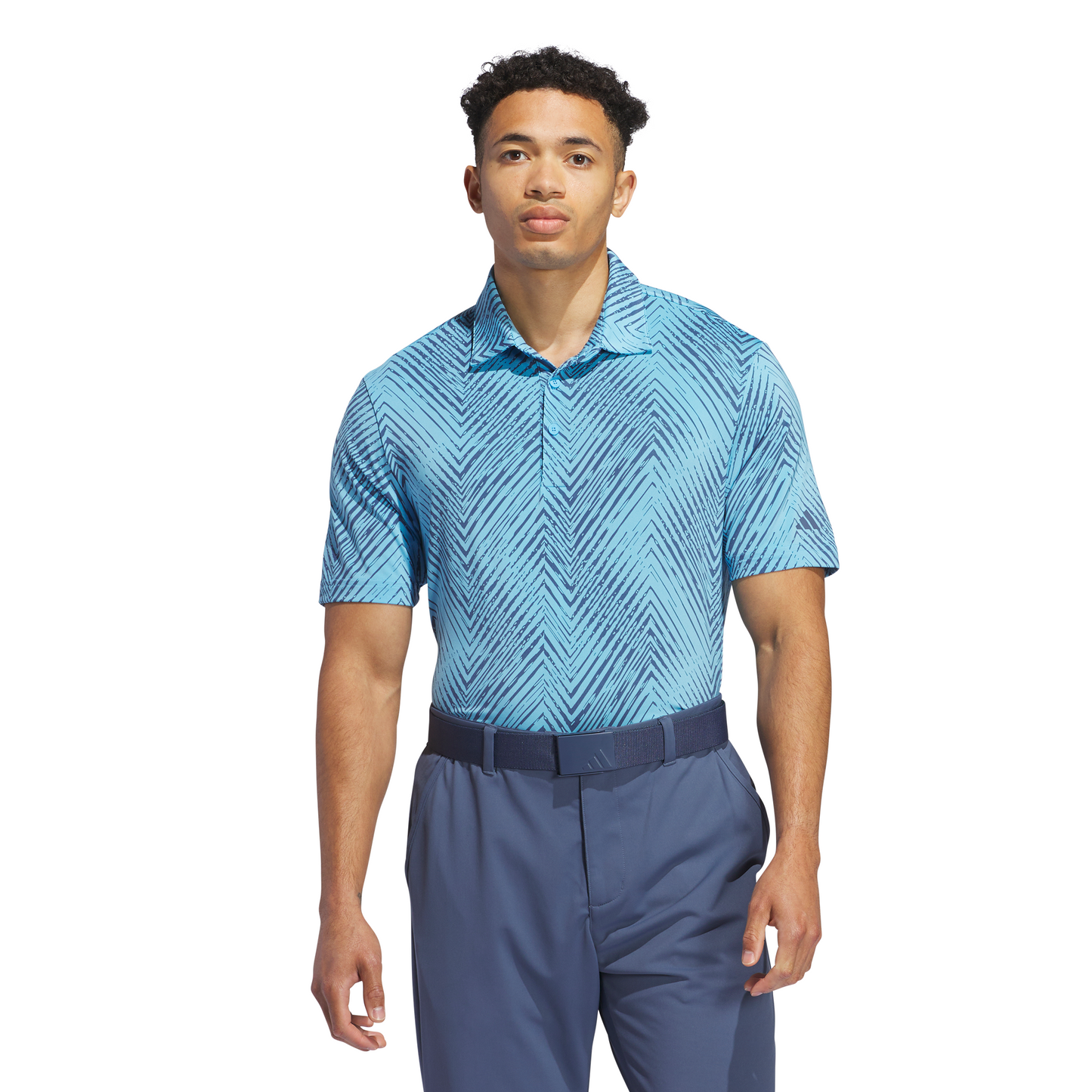 ADIDAS MEN'S ULTIMATE ALLOVER POLO - MEDIUM