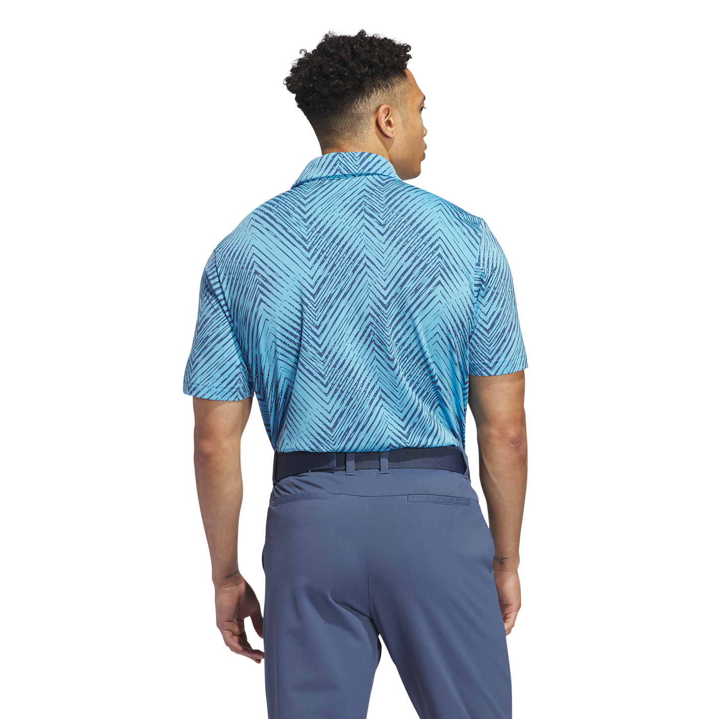 ADIDAS MEN'S ULTIMATE ALLOVER POLO - MEDIUM