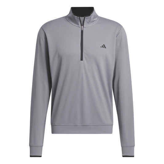 ADIDAS - LIGHTWEIGHT QUARTER ZIP PULL OVER - GREY