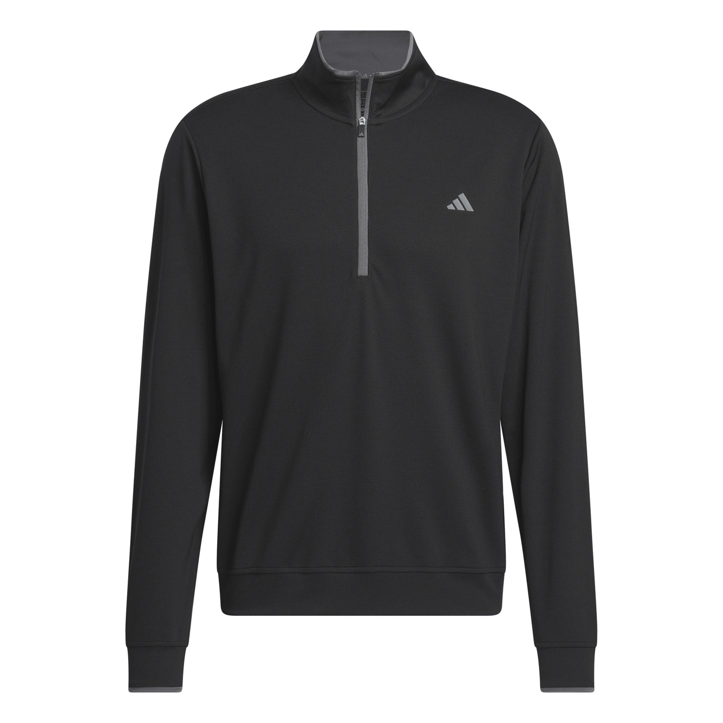 ADIDAS - LIGHTWEIGHT QUARTER ZIP PULL OVER - BLACK