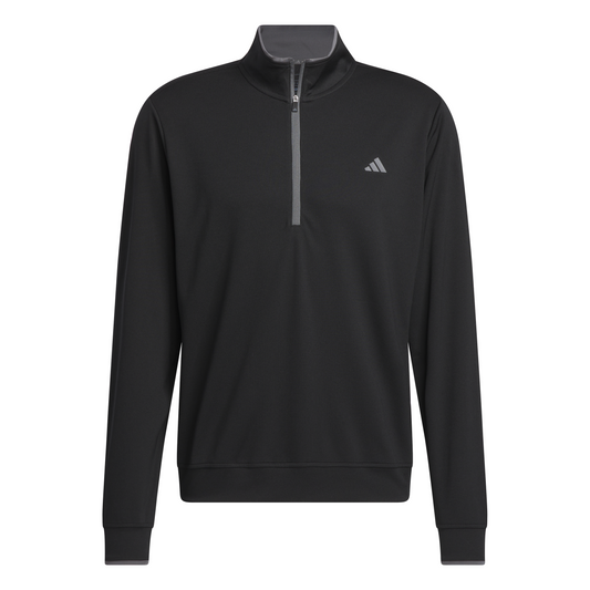 ADIDAS - CORE LIGHTWEIGHT HALF AIP TOP BLACK/GREY/NAVY