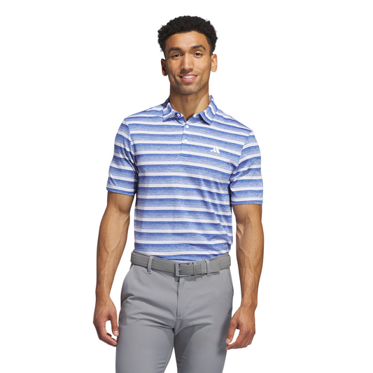 ADIDAS MEN'S CLEAR STRIPE POLO