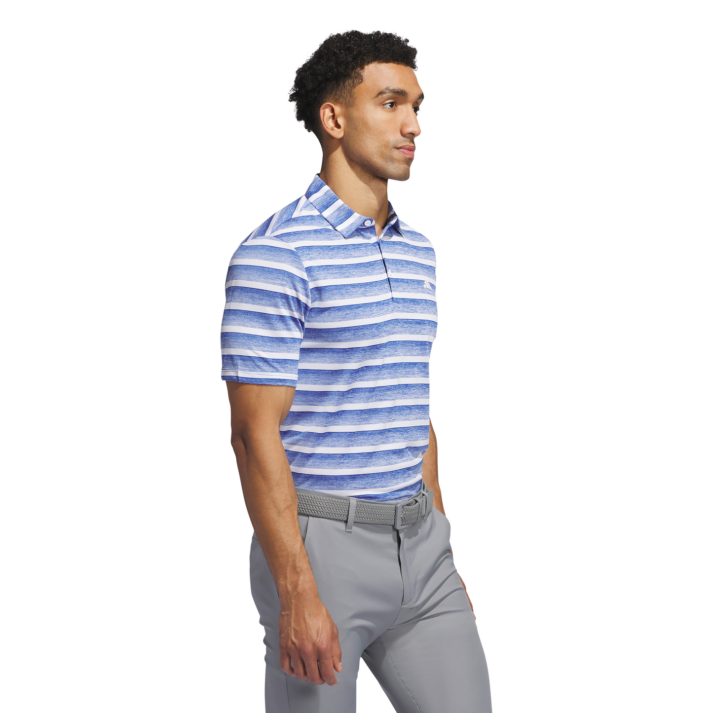 ADIDAS MEN'S CLEAR STRIPE POLO