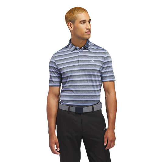 ADIDAS MEN'S TWO - COLOUR STRIPE POLO