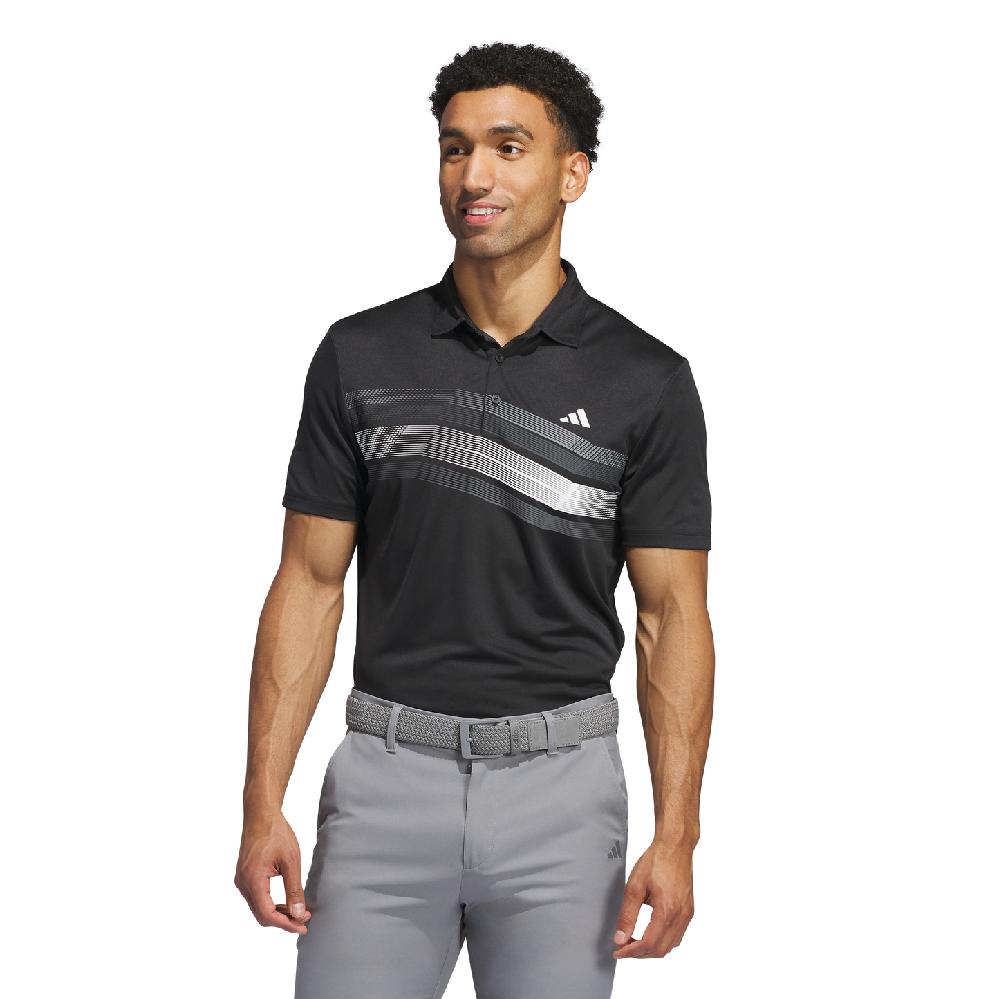 ADIDAS MEN'S CORE CHEST STRIPE POLO