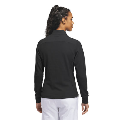 ADIDAS WOMESN PERFORMANCE TEXTURE FULL ZIP JACKET - BLACK