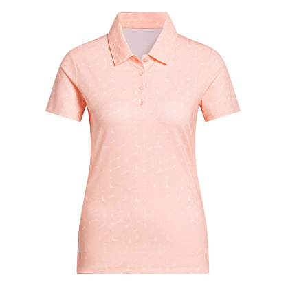 ADIDAS WOMENS AOP SS POLO -FROZEN TURBO