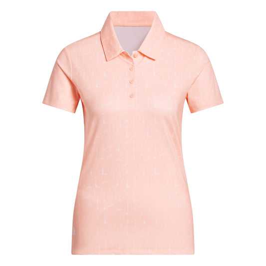 ADIDAS WOMENS AOP SS POLO -FROZEN TURBO