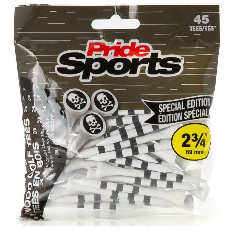 PRIDE SPORTS SPECIAL EDITION SKULL & CROSS BONES 2 3/4 TEES