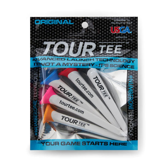TOUR TEE Large White Spine Tee